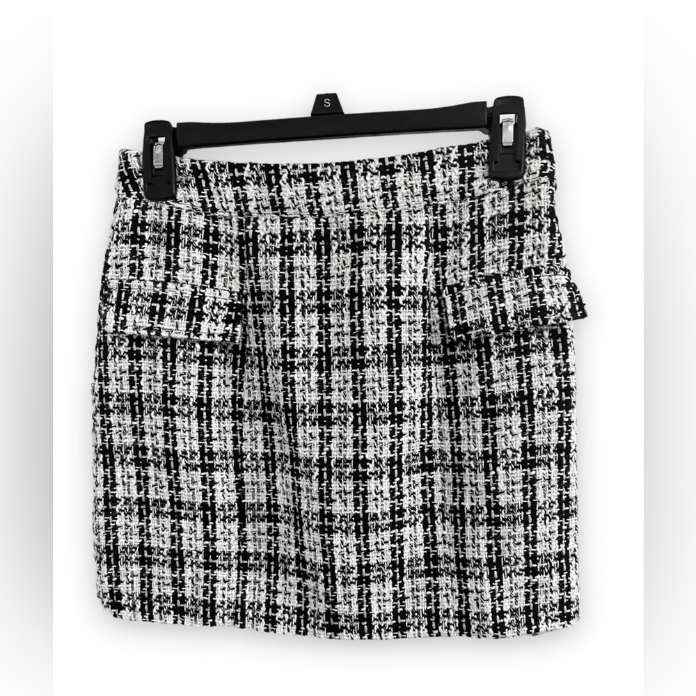 (NWT) Forever 21- Black/White Tweed Mini Skirt